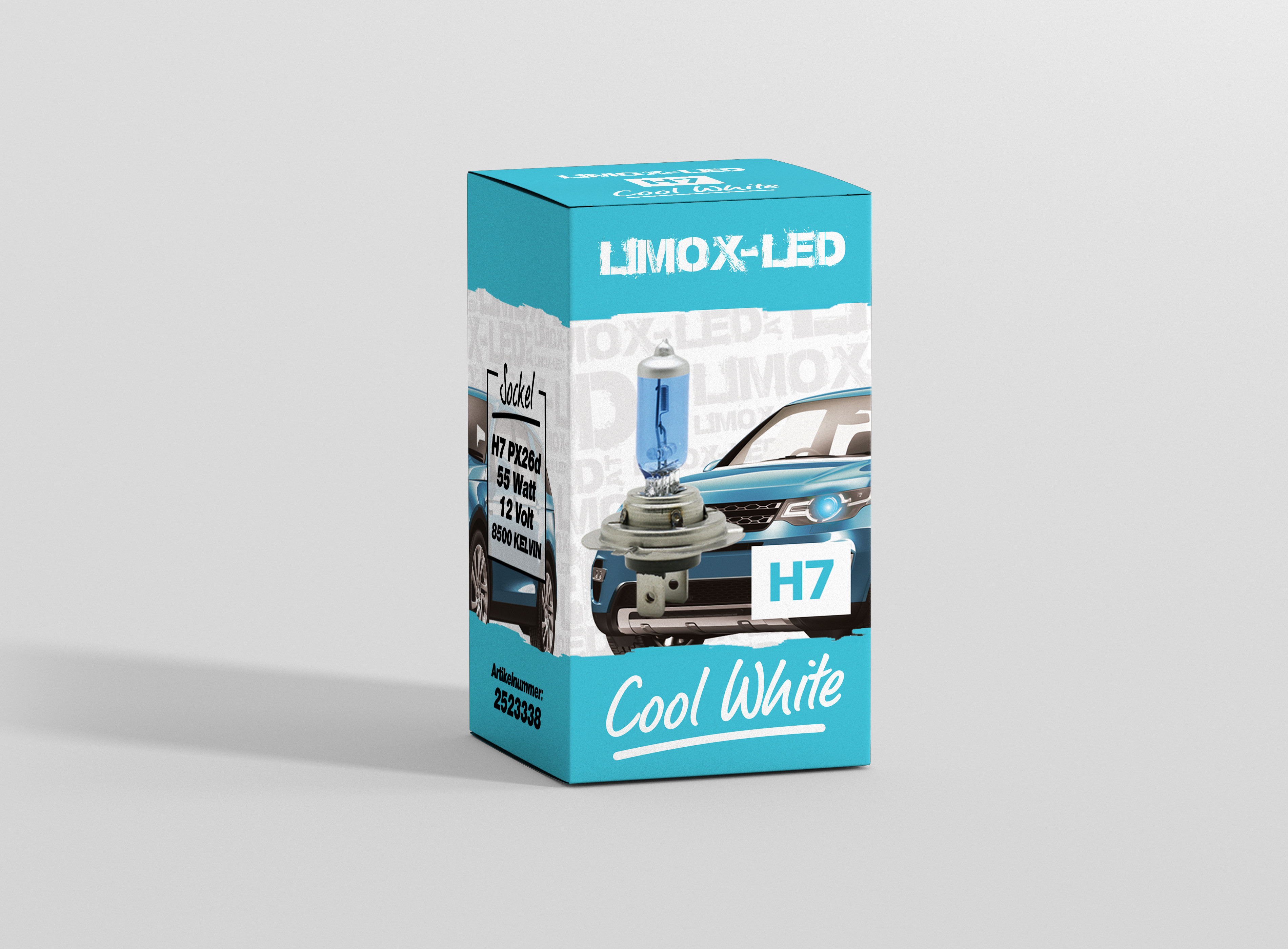 LIMOX H7 PX26d Cool White 55 Watt 8500 Kelvin
